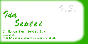 ida septei business card